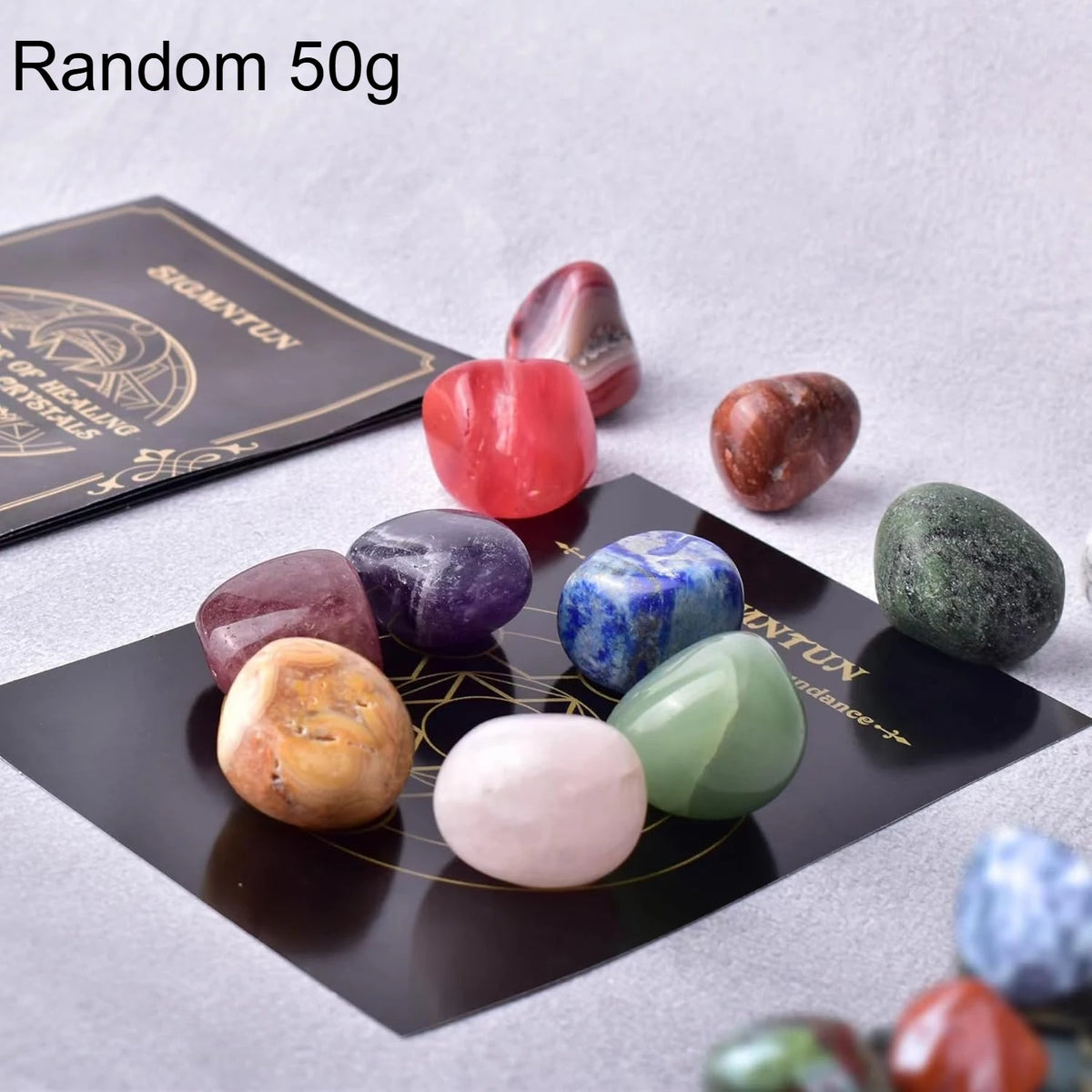 50/100/200/500g Crystals Bulk Polished Rocks Stones Healing Crystals Stones for Healing Meditation Spiritual 2-3cm (GoldenCity)
