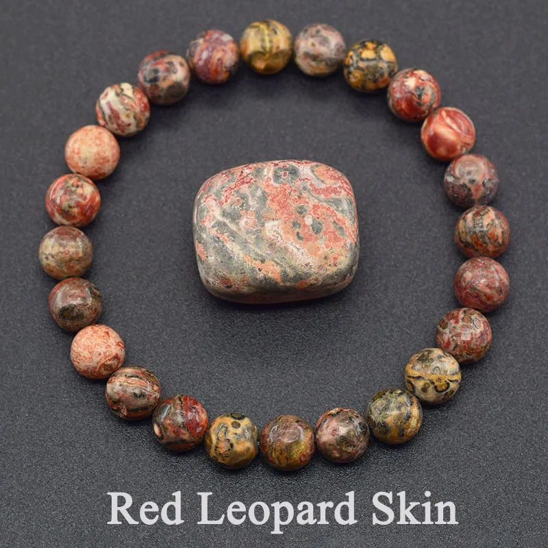 5A Quality Real Natural Brazil Strawberry Crystal Quartz Bead Bracelet Women Purify the Soul Jewelry for Women Healing Pulsera (GoldenCity)