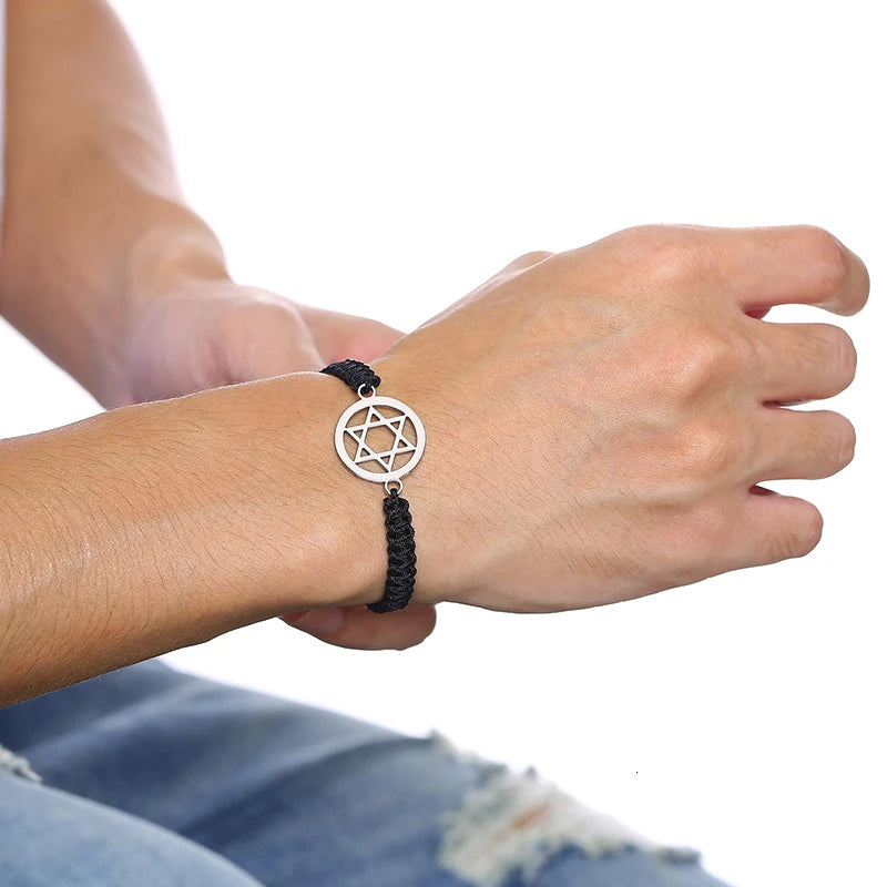 Handmade Unisex Cross Charm Bracelets for Men Women Braided Lucky Chinese Knot Bracelet Waterproof Adjustable Sport Jewelry  (GoldenCity)