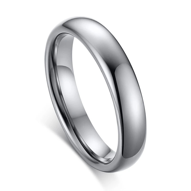 Anti Scratch Tungsten Wedding Rings for Women Men Simple Classic Wedding Bands for Couples Basic Jewelry  (GoldenCity)