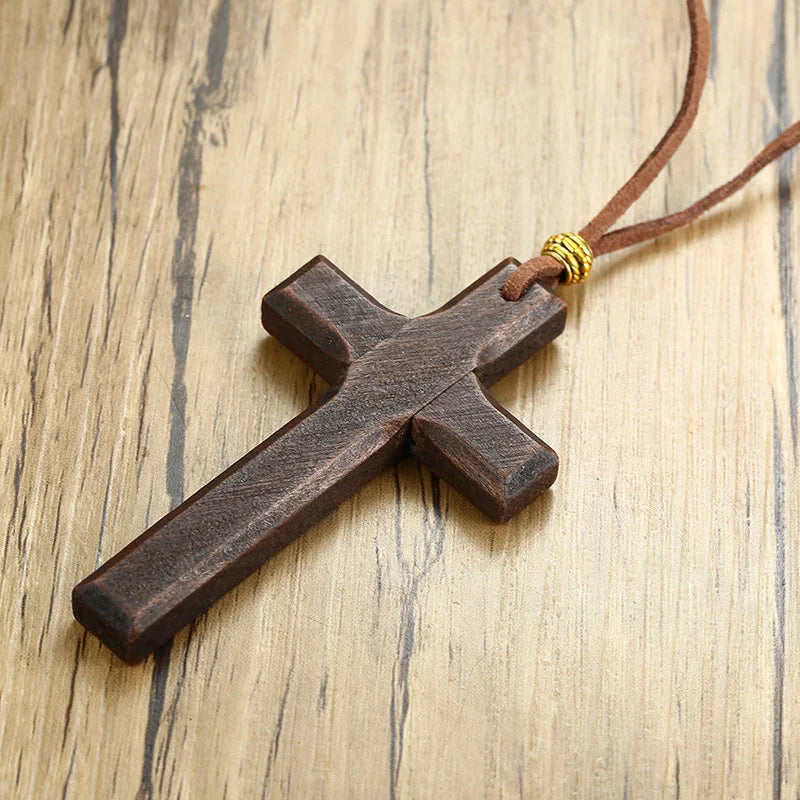 Classic Cross Necklace Men,Minimalist Stainless Steel Christianity Faith Pendant Jewelry,Prayer Gift for Him  (GoldenCity)