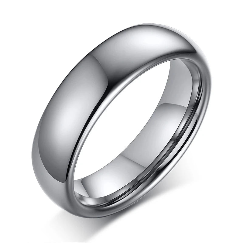 Anti Scratch Tungsten Wedding Rings for Women Men Simple Classic Wedding Bands for Couples Basic Jewelry  (GoldenCity)