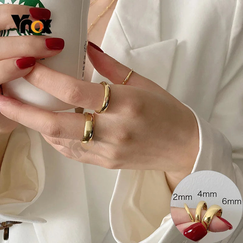 Anti Scratch Tungsten Wedding Rings for Women Men Simple Classic Wedding Bands for Couples Basic Jewelry  (GoldenCity)