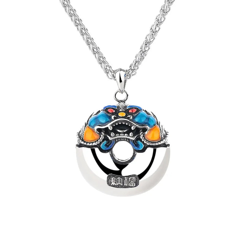 Blessing Wealth Animal Pixiu Pendant For Men Jewelry Lucky Relief Divine Beast Necklace Male Choker Accessories  (GoldenCity)