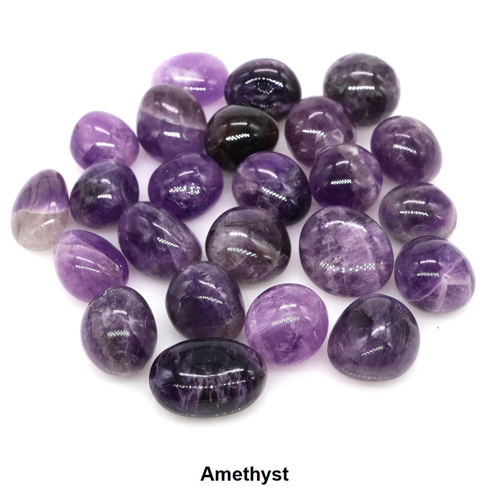 Natural Tumbled Stones Lilac Lepidolite Healing Crystal Energy Minerals Specimen Meditation Gems Aquarium Tank Garden Home Decor  (GoldenCity)