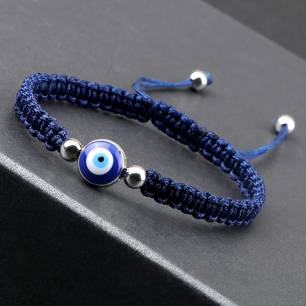 New Evil Eye Braided Bracelet Lucky Red Black Color Thread Couple Chain Handmade Prayer Bangles Pulsera Jewelry Gift for Friend  (GoldenCity)
