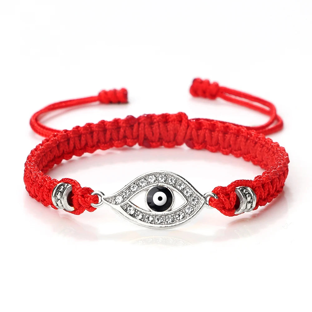 New Red Nylon Thread Evil Eye Braided Bracelet Women Men Vintage Butterfly Elephant Couple Bracelet Chain Jewelry Gift Wholesale  (GoldenCity)
