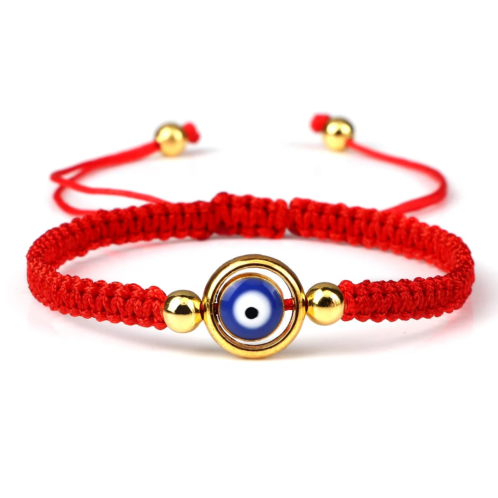New Red Nylon Thread Evil Eye Braided Bracelet Women Men Vintage Butterfly Elephant Couple Bracelet Chain Jewelry Gift Wholesale  (GoldenCity)