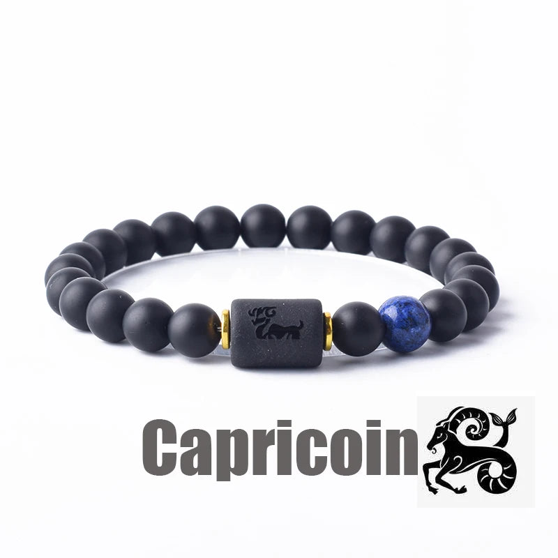 Zodiac Sign Bracelet Homme 12 Constellation Bangles Men Gemini Virgo Leo Libra Bracelet Women Friendship Gift Bracelet on Hand  (GoldenCity)