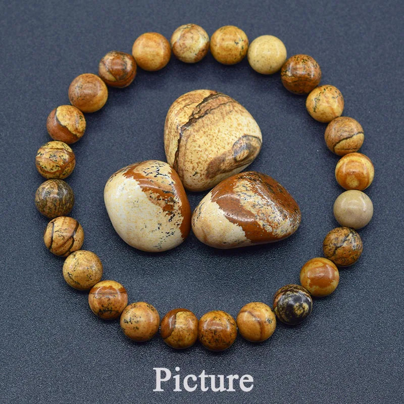 5A Natural Tiger Eye Bracelets Men Women Charm Natural Stone Jewelry Health Protection Soul Healing Couple Crystal Bead Bracelet  (GoldenCity)