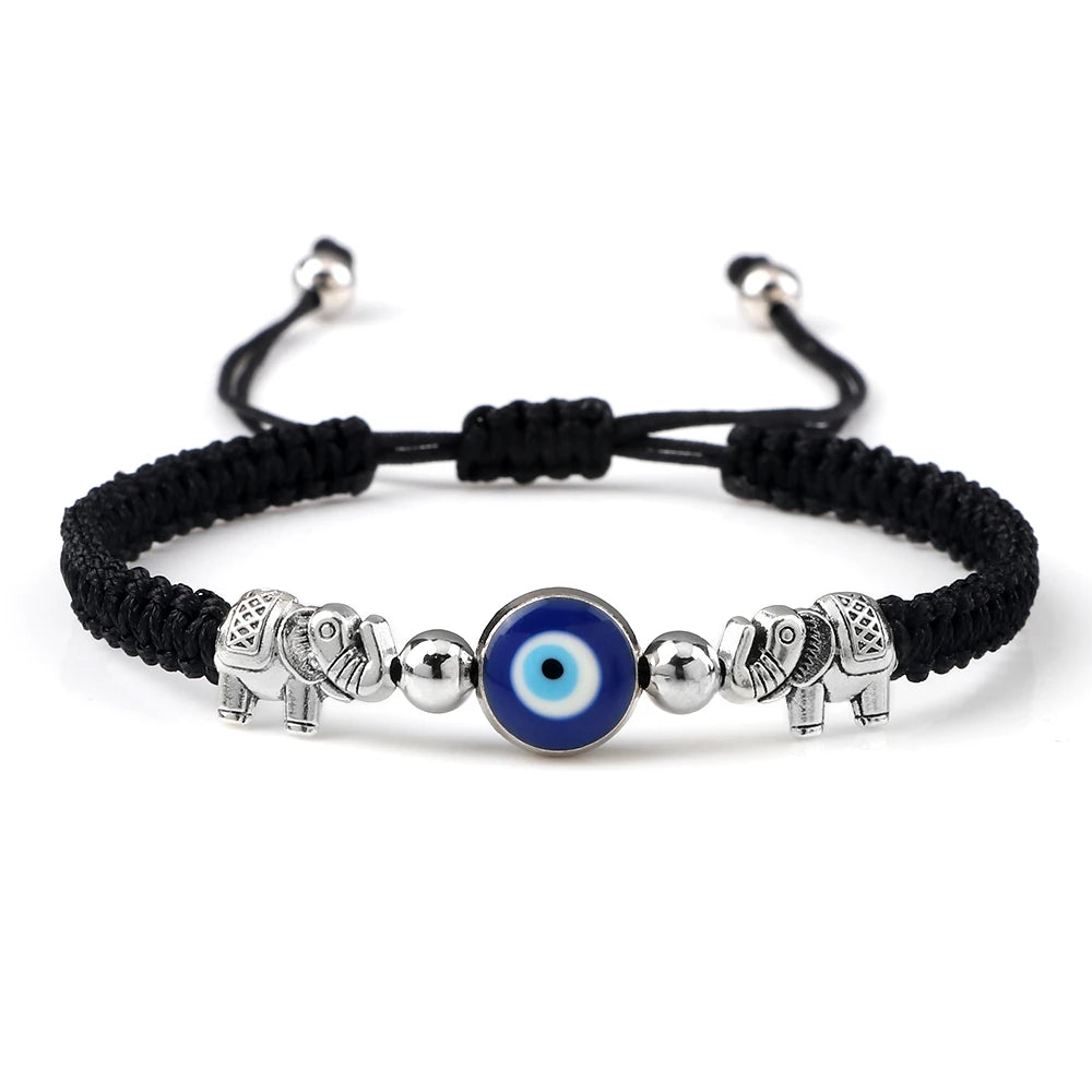 New Evil Eye Braided Bracelet Lucky Red Black Color Thread Couple Chain Handmade Prayer Bangles Pulsera Jewelry Gift for Friend  (GoldenCity)