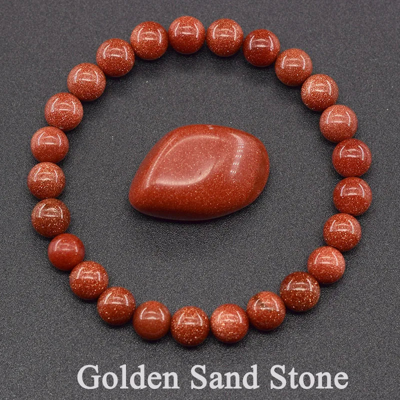 5A Quality Real Natural Brazil Strawberry Crystal Quartz Bead Bracelet Women Purify the Soul Jewelry for Women Healing Pulsera  (GoldenCity)