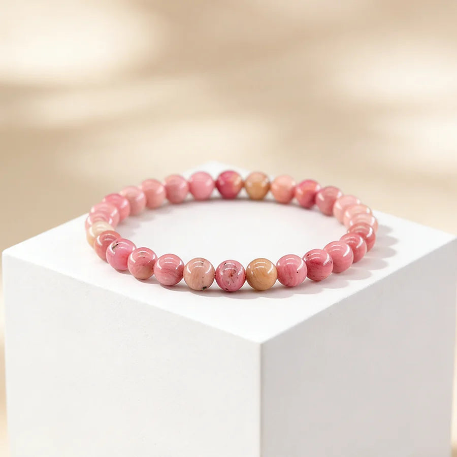 Natural Green Spot Stone Beads Elastic Bracelet Moss Agates Green Aventurine Amethyst Rose Quartzs Bracelet Bangle For Women Men  (GoldenCity)