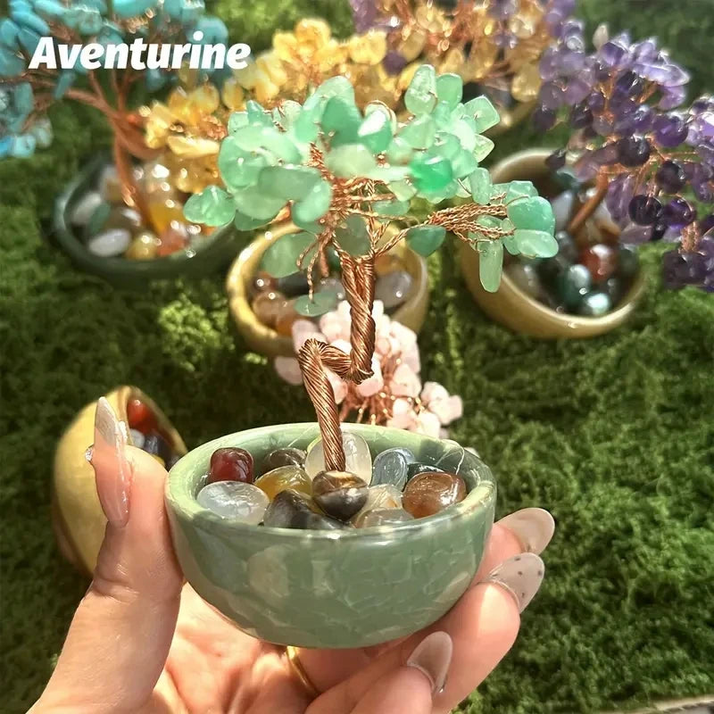 Golden City Energy Tree – Amethyst Fortune Tree-1pc, Amethyst Crystal Tree Reiki Natural Crystals Base Copper Wire Tree Life Spiritual Meditation Energy Tree Room Decor Gifts  (GoldenCity)