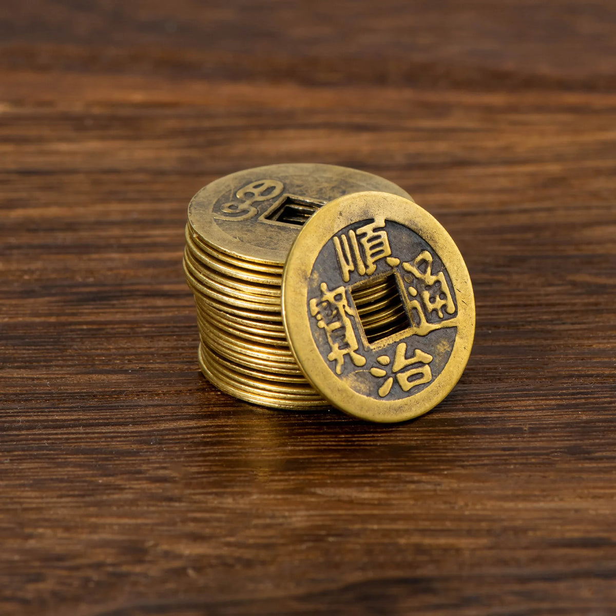 150Pcs Chinese Copper Coins Craft Money Blessing Ancient Antique I Ching Retro Collectible Curio Souvenir Feng Shui Lucky Gift  (GoldenCity)