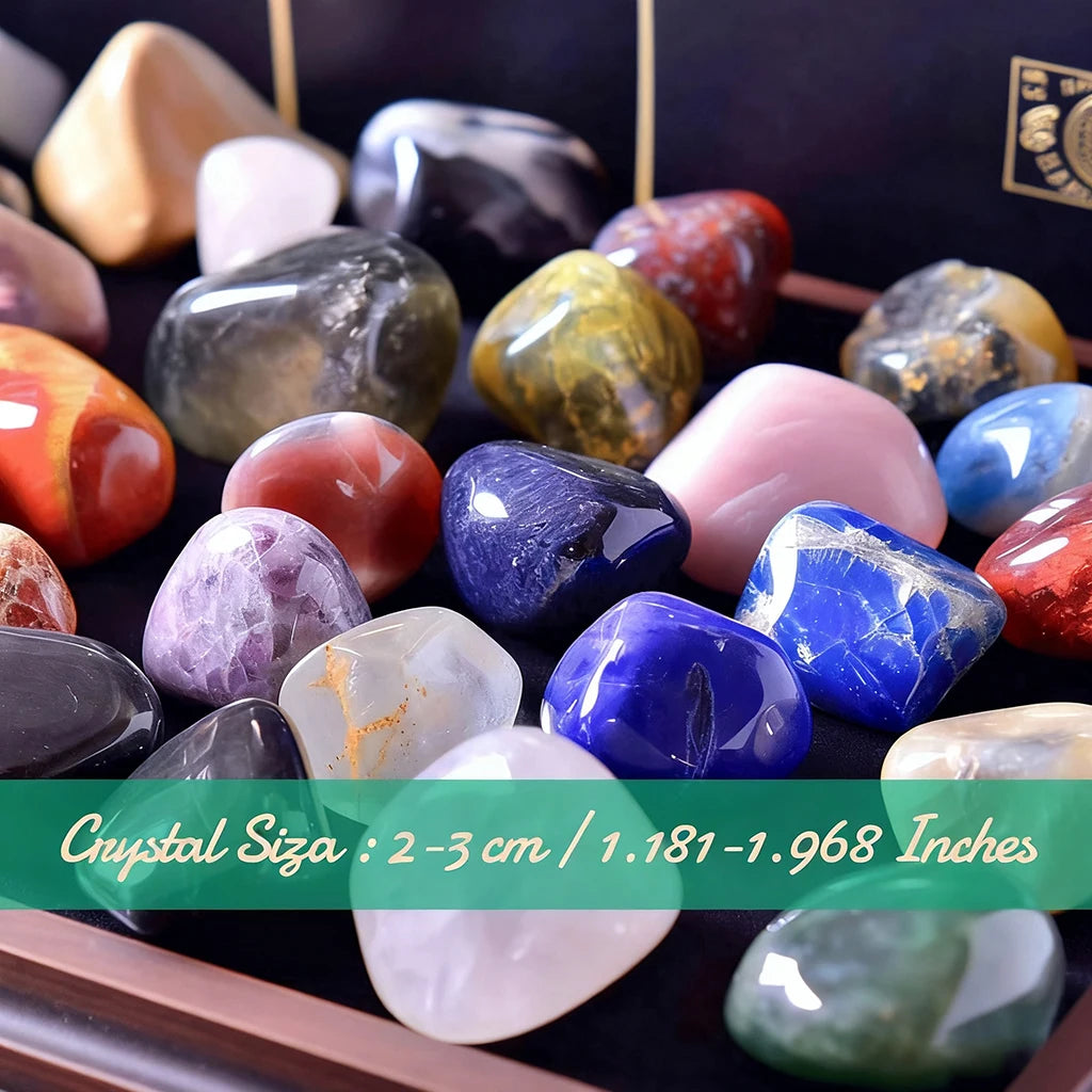 50/100/200/500g Crystals Bulk Polished Rocks Stones Healing Crystals Stones for Healing Meditation Spiritual 2-3cm  (GoldenCity)
