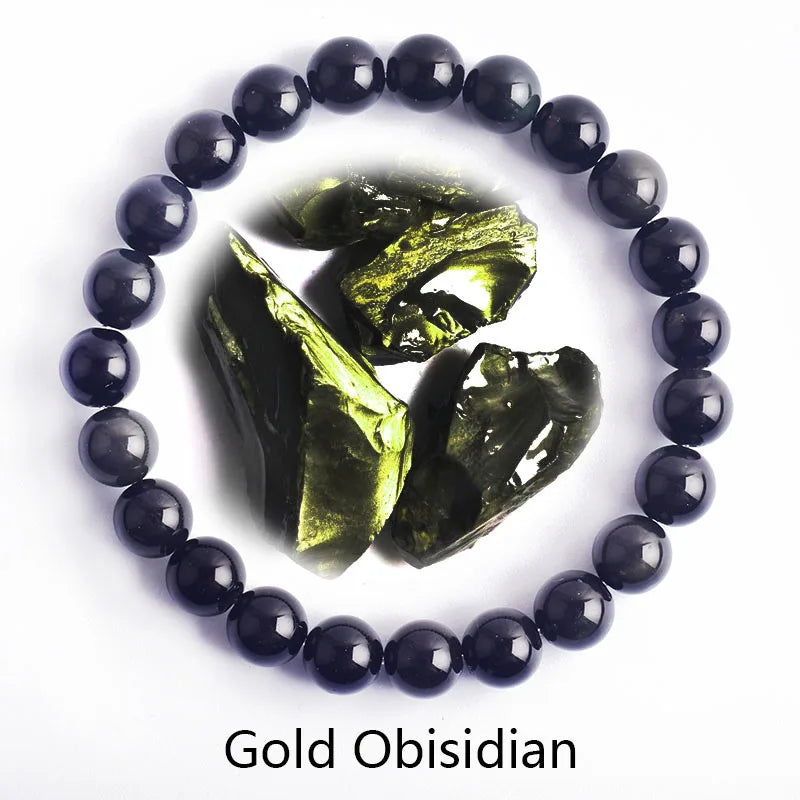 Natural  Rhodonite Stones Beads Bracelets for Women Reiki Yoga Bracelet Men Agate Quartzs Healing Bangle Wristband Jewelry Gift  (GoldenCity)