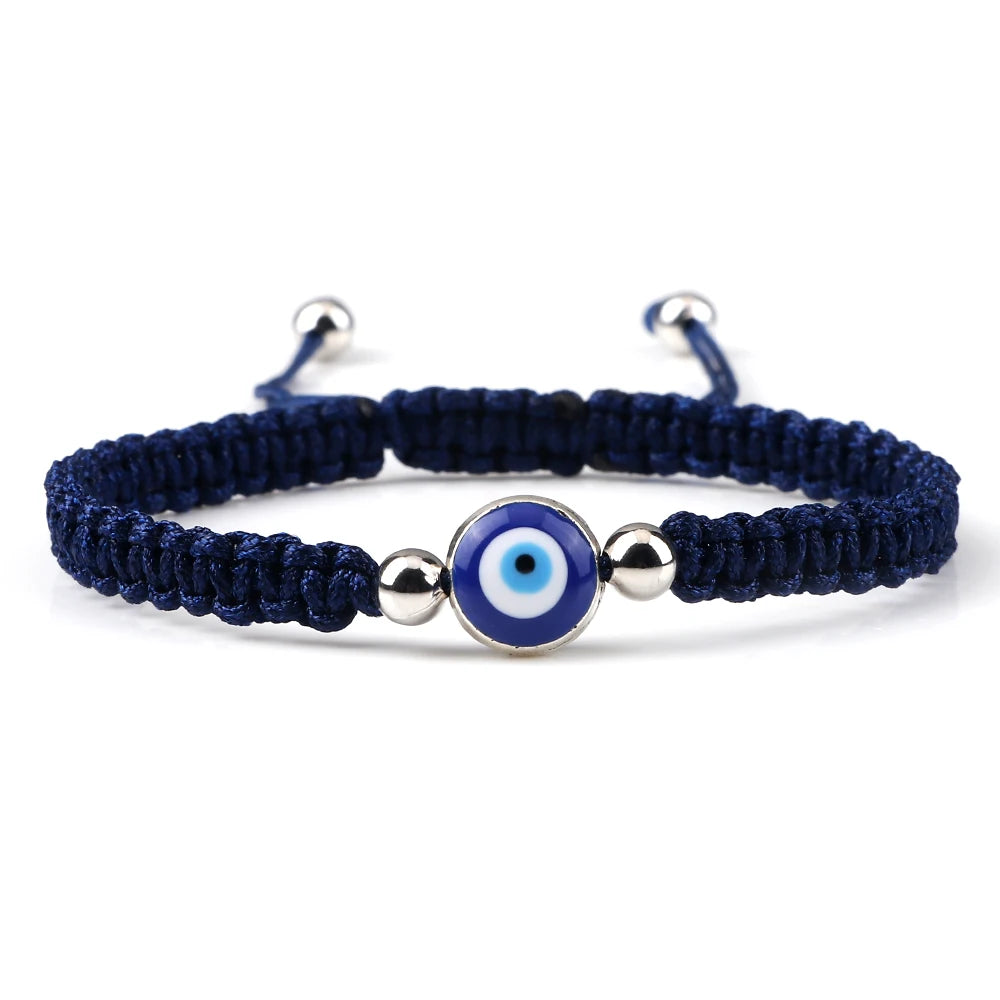 New Evil Eye Braided Bracelet Lucky Red Black Color Thread Couple Chain Handmade Prayer Bangles Pulsera Jewelry Gift for Friend  (GoldenCity)