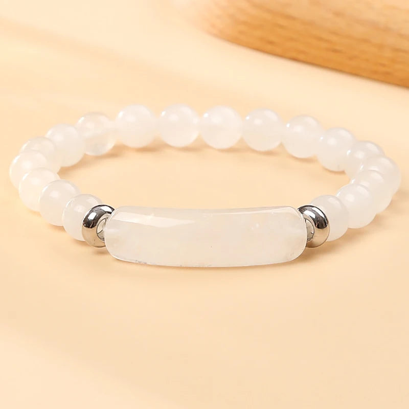 Bridge bracelet Natural Stone Crystal Druzy Rose Quartz Amethyst Gemstone Beaded Beads Bracelet for Women Girls Jewelry Gifts  (GoldenCity)
