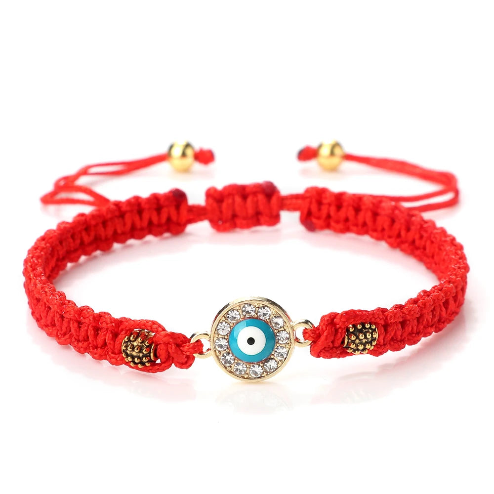 New Red Nylon Thread Evil Eye Braided Bracelet Women Men Vintage Butterfly Elephant Couple Bracelet Chain Jewelry Gift Wholesale  (GoldenCity)