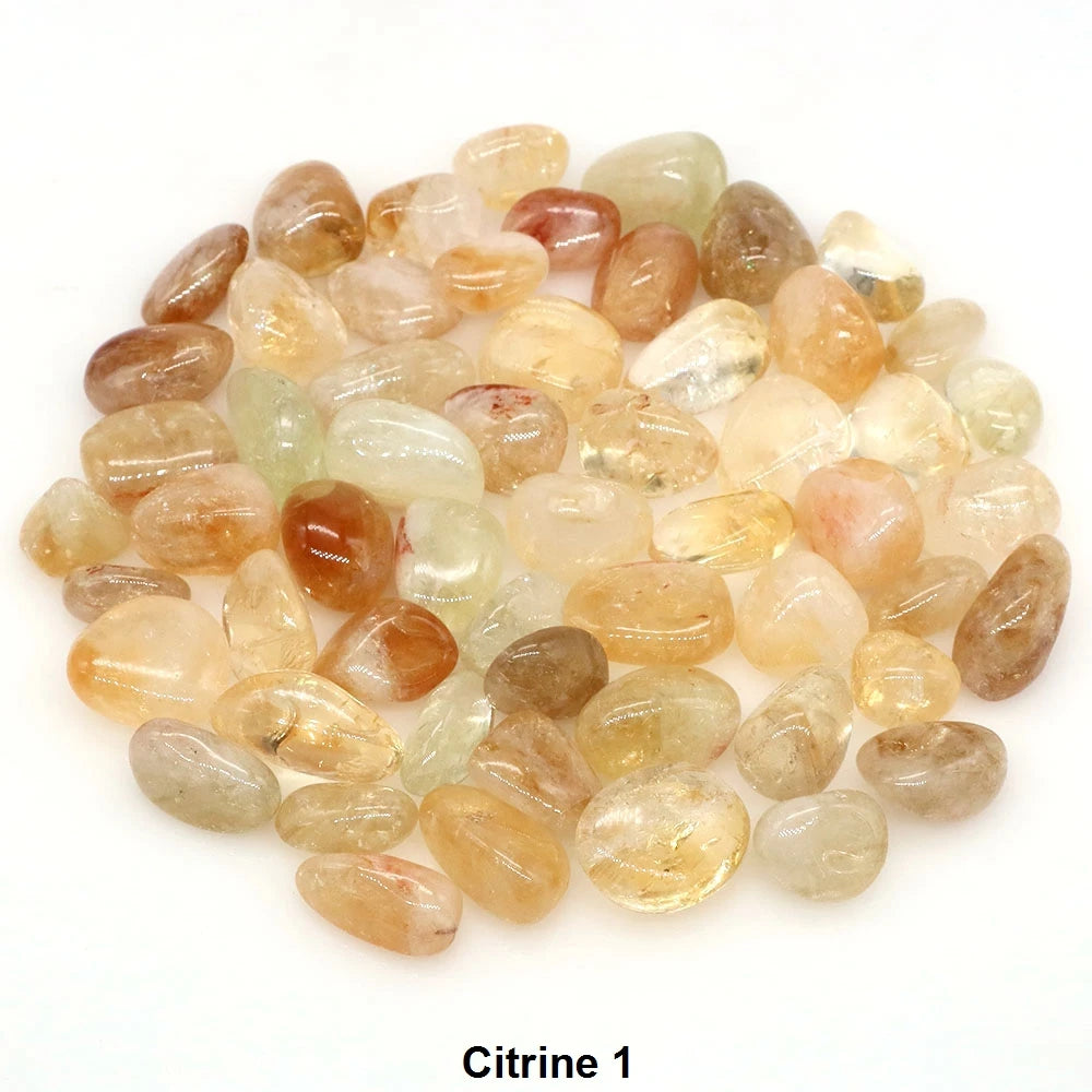 Natural Tumbled Stones Reiki Healing Crystal Quartz Bulk Ore Gravel Energy Mineral Specimen Aquarium Home Decor Gems Pendant DIY  (GoldenCity)