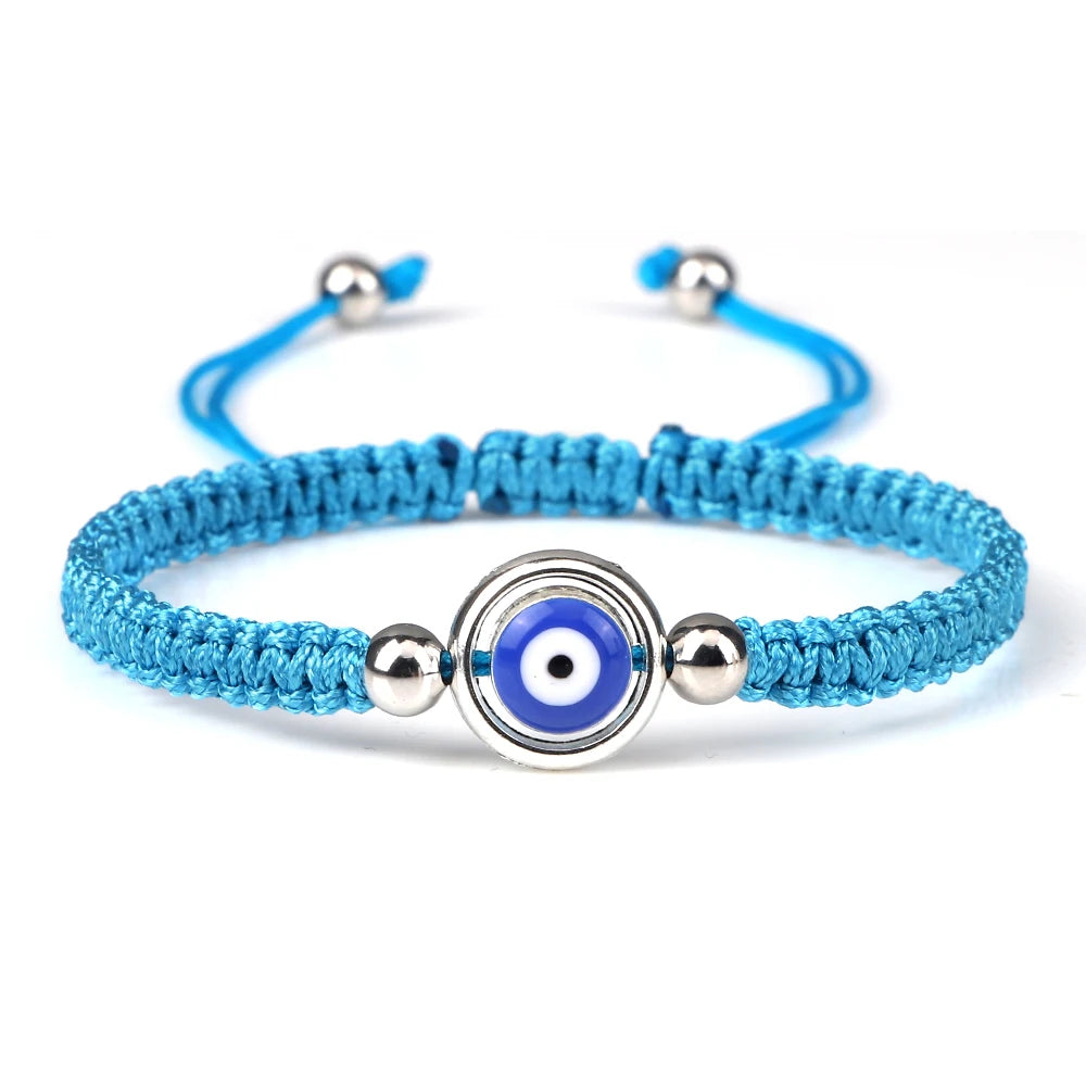 New Evil Eye Braided Bracelet Lucky Red Black Color Thread Couple Chain Handmade Prayer Bangles Pulsera Jewelry Gift for Friend  (GoldenCity)