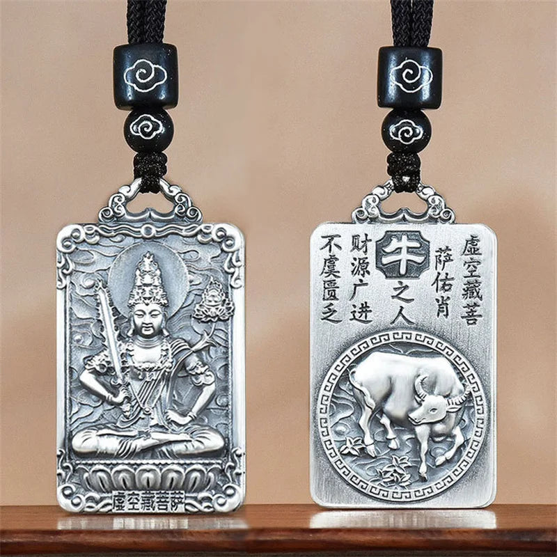 Eight Patronus Buddha Tathagata Avalokitesvara Amitabha Necklace Male Jewelry Zodiac Pendant Necklace For Women Men Amulet  (GoldenCity)