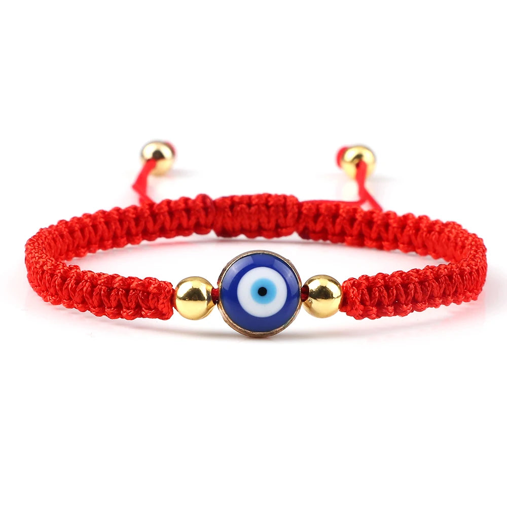 New Red Nylon Thread Evil Eye Braided Bracelet Women Men Vintage Butterfly Elephant Couple Bracelet Chain Jewelry Gift Wholesale  (GoldenCity)