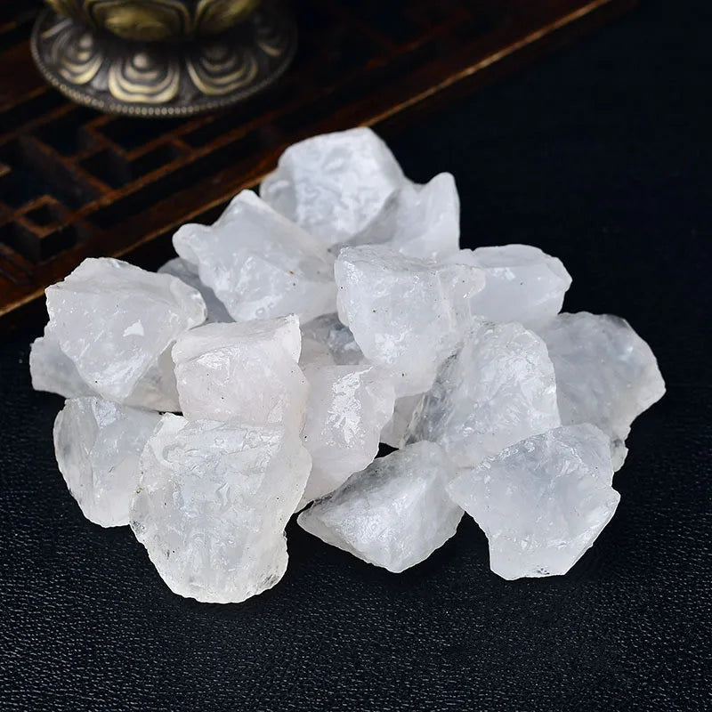 Natural White Quartz Crystal Bulk Rough Gemstones Healing Crystals  (GoldenCity)