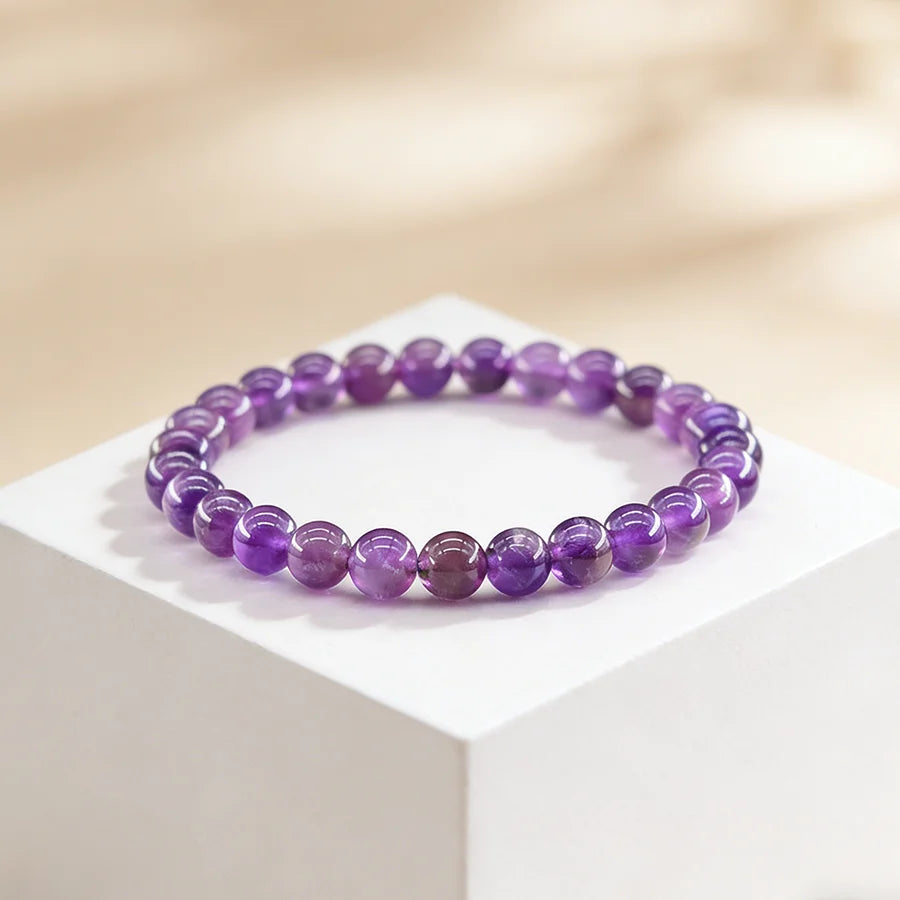 Natural Green Spot Stone Beads Elastic Bracelet Moss Agates Green Aventurine Amethyst Rose Quartzs Bracelet Bangle For Women Men  (GoldenCity)