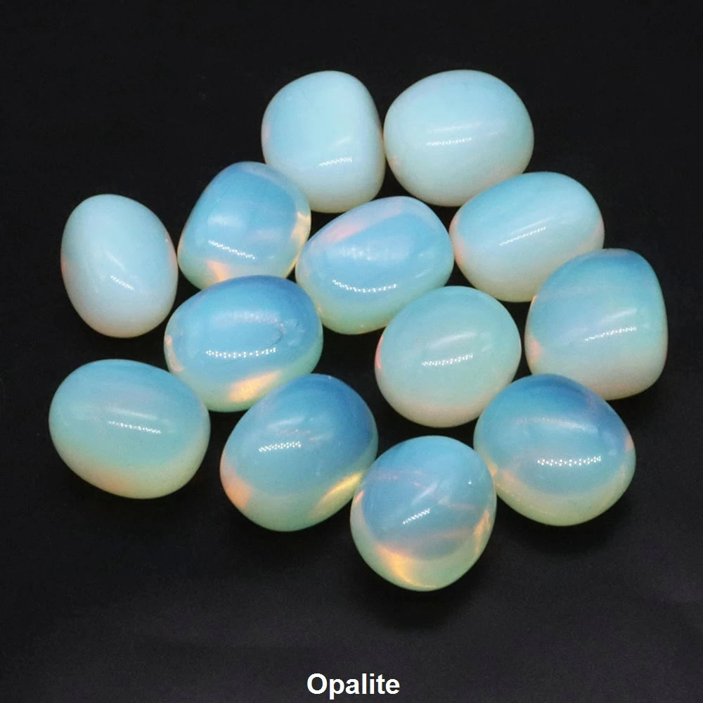Natural Tumbled Stones Reiki Healing Crystal Quartz Bulk Ore Gravel Energy Mineral Specimen Aquarium Home Decor Gems Pendant DIY  (GoldenCity)