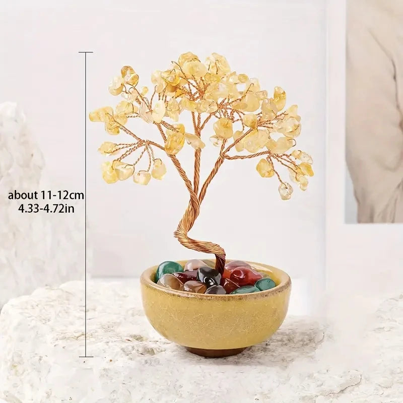 Golden City Energy Tree – Amethyst Fortune Tree-1pc, Amethyst Crystal Tree Reiki Natural Crystals Base Copper Wire Tree Life Spiritual Meditation Energy Tree Room Decor Gifts  (GoldenCity)