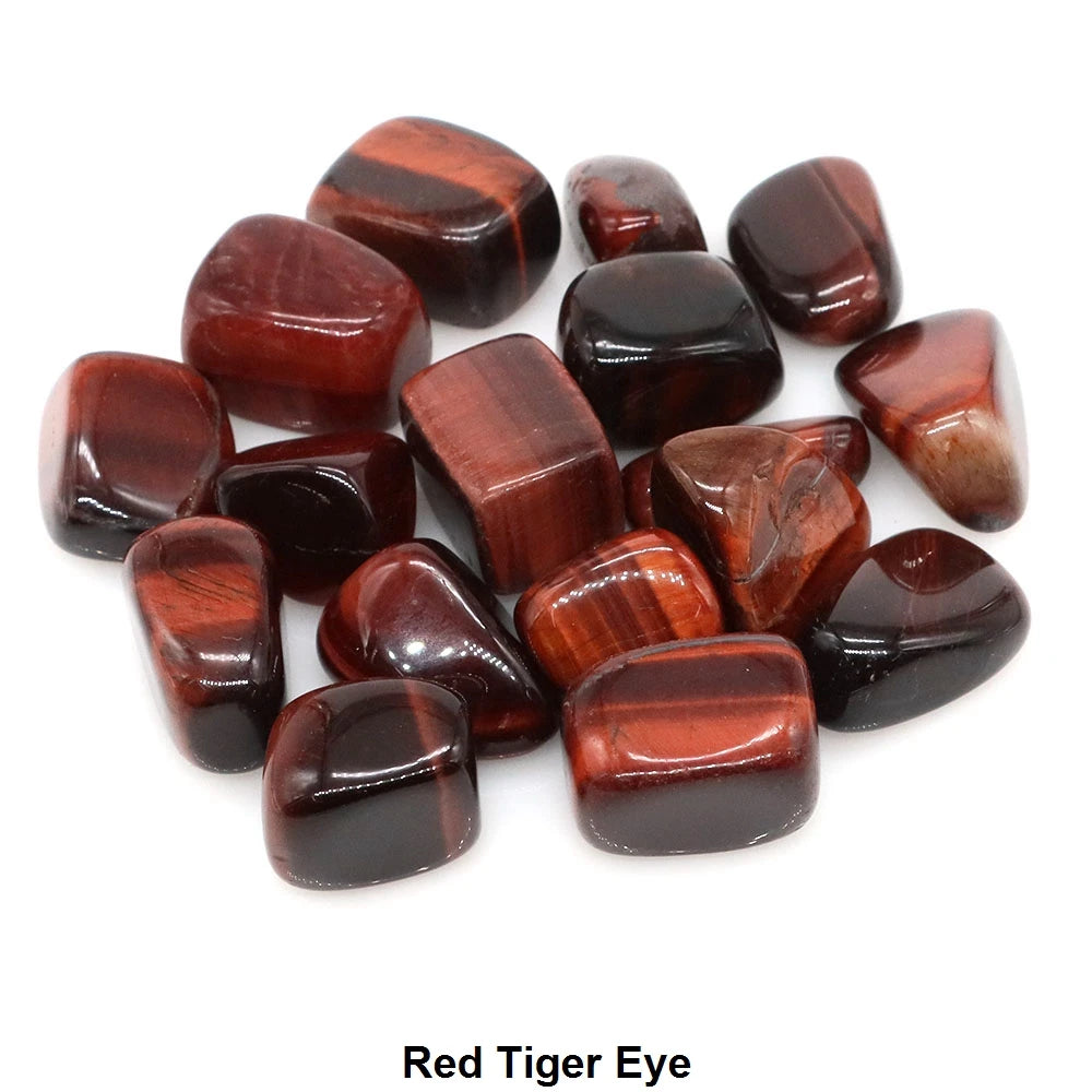 Natural Tumbled Stones Reiki Healing Crystal Quartz Bulk Ore Gravel Energy Mineral Specimen Aquarium Home Decor Gems Pendant DIY  (GoldenCity)
