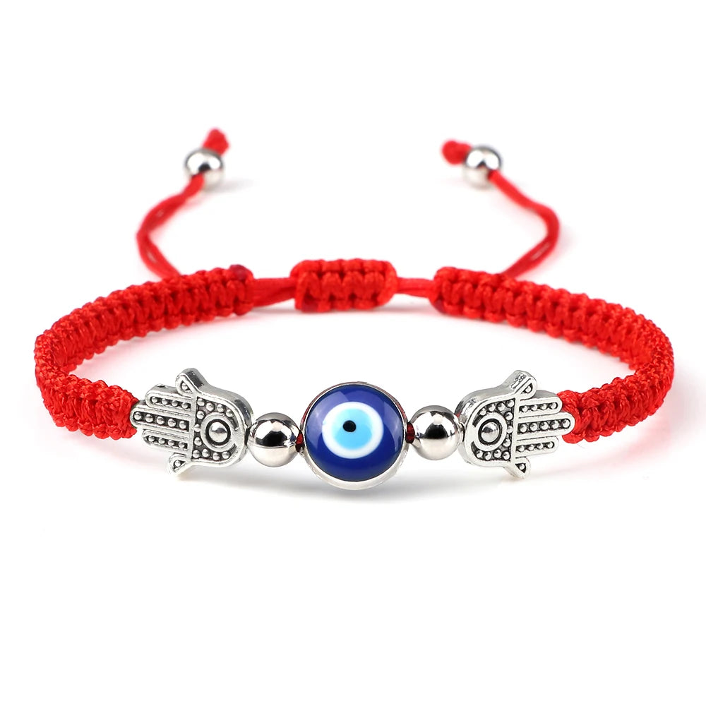 New Red Nylon Thread Evil Eye Braided Bracelet Women Men Vintage Butterfly Elephant Couple Bracelet Chain Jewelry Gift Wholesale  (GoldenCity)