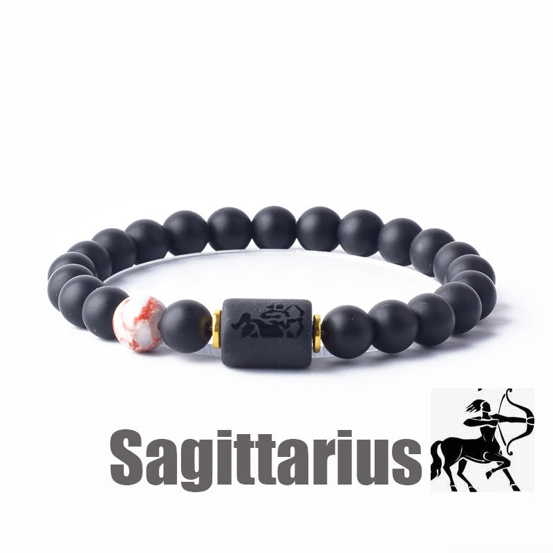 Zodiac Sign Bracelet Homme 12 Constellation Bangles Men Gemini Virgo Leo Libra Bracelet Women Friendship Gift Bracelet on Hand  (GoldenCity)