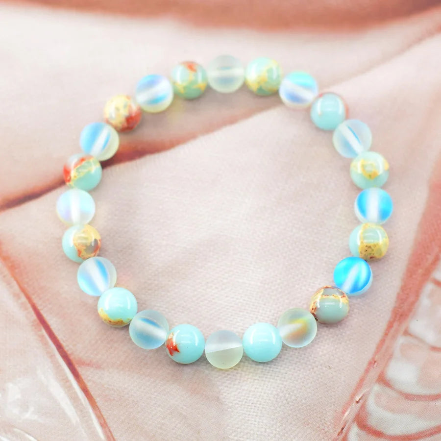 8mm Natural Shoushan Stone Health Bracelet, Bringing Health and Longevity, Fashionable Beaded Bracelet for Men and Women Pulsera  (GoldenCity)