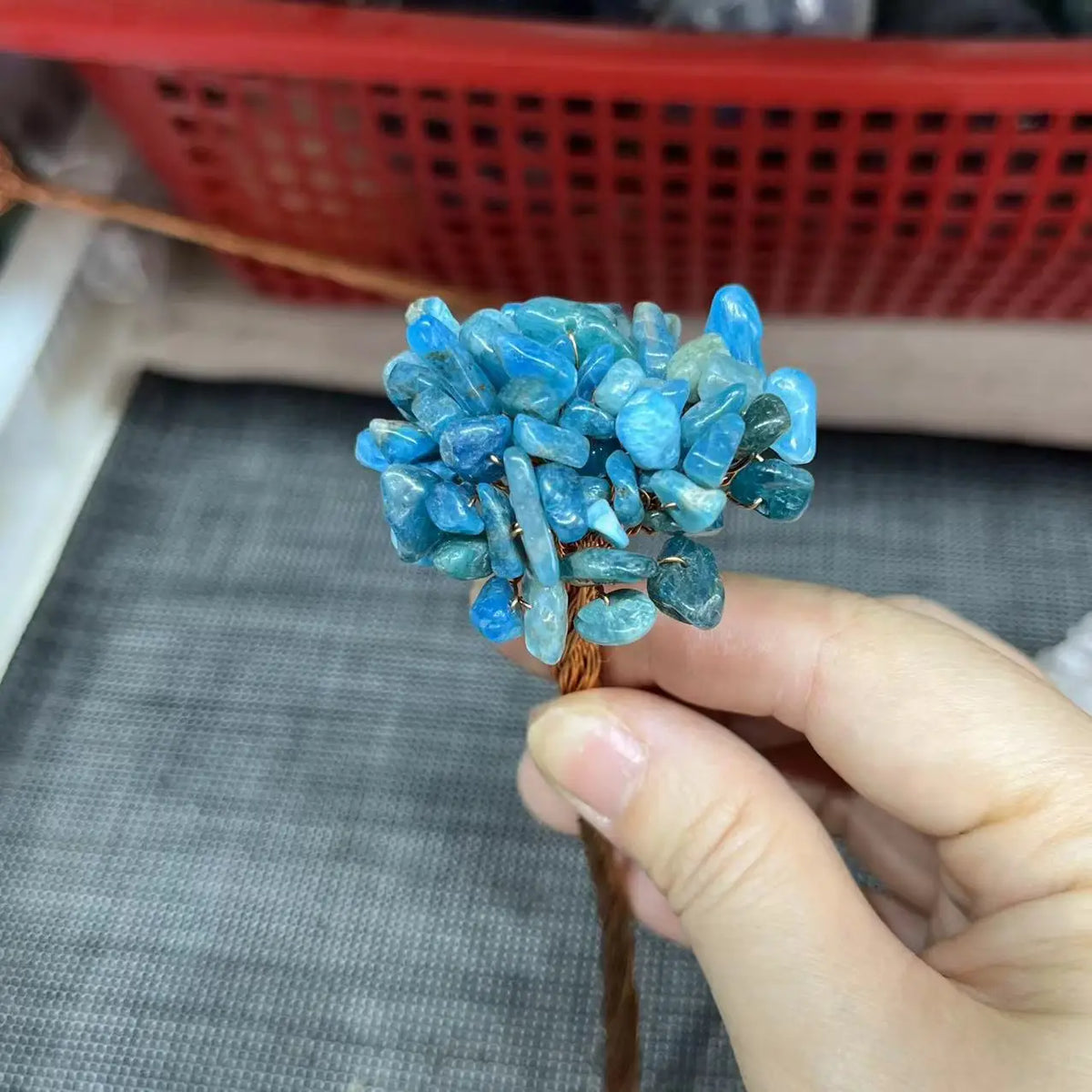 Natural Crystal Money Lucky Tree Amethyst Rose quartz Reiki Healing Fengshui Tree For Wealth And DIY Luck Home Decoration  (GoldenCity)