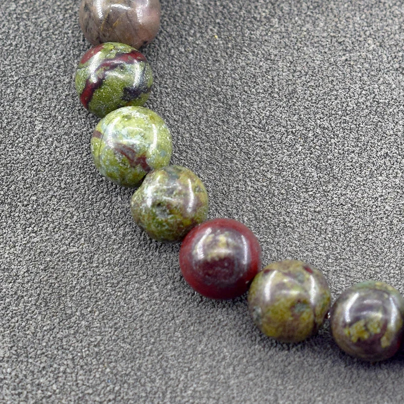 Real Natural Dragon Blood Stone Bracelet Homme Quartz Lava Tiger Eye Stone Beaded Reiki Yoga Healing Agates Jewelry for Men Gift  (GoldenCity)