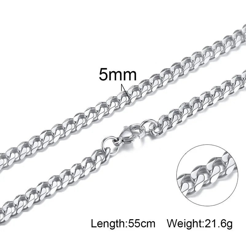 Mens Cross Necklaces, Stainless Steel Layered Plain Cross Pendant, Rope Box Chain Necklace, Simple Prayer Jesus Collar  (GoldenCity)