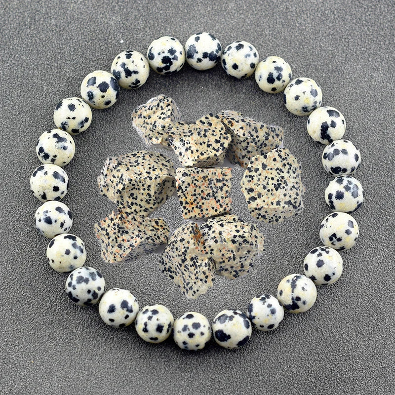 Genuine Natural Stone Bracelet Men Women Frosted Black Network Beads Jewelry Relieve Anxiety Wristband Couple Matching Gift  (GoldenCity)