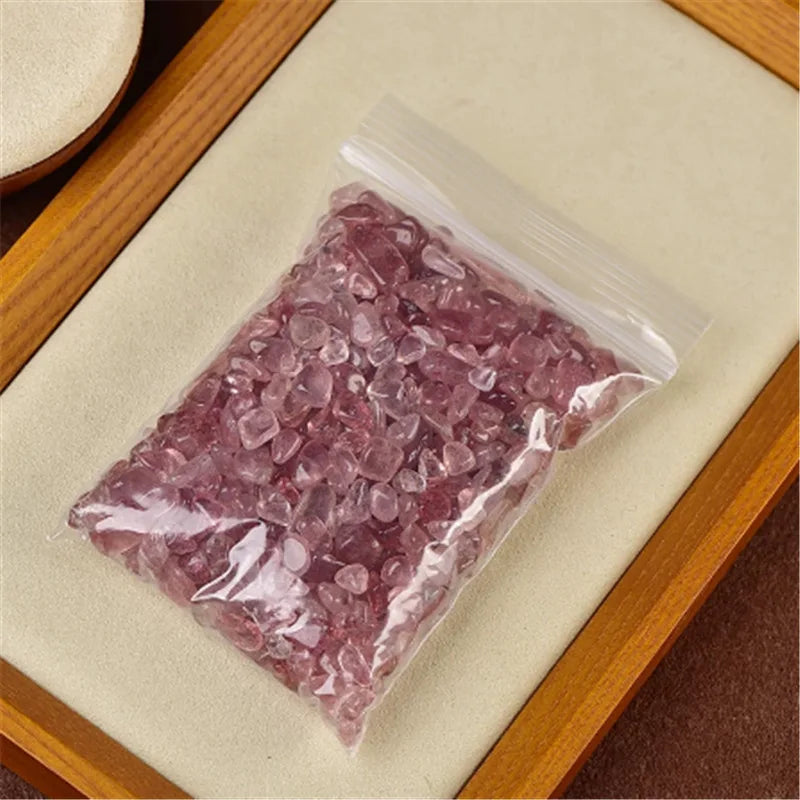 Natural Stones Gravel Crystals Chip Quartz Ore Minerals Reiki Healing Tumbled Agates Specimen Home Aquarium Fish Tank Decoration  (GoldenCity)