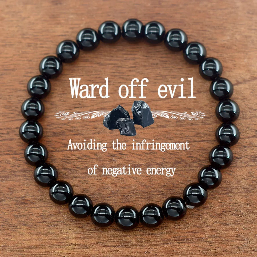 Natural Smaragdite Stone Beads Bracelet Men Natural Crystal Agate Beads Jewelry for Women Stay Calm to Solve Problem Bangle  (GoldenCity)