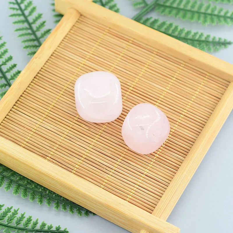 Natural Pink Rose Powder Crystal Quartz Natural Stone Stretch Bracelets Homme Purify the Soul Pulsera Jewelry Beads Lover Women  (GoldenCity)