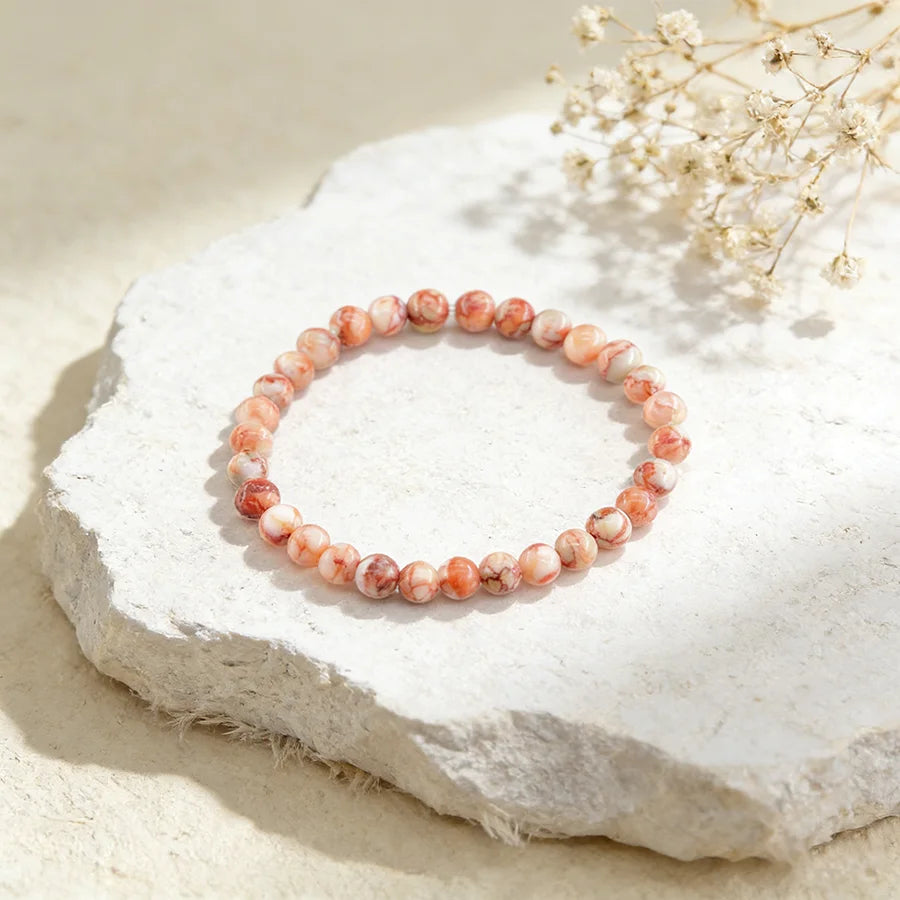 Chakra Beaded Charm Energy Bracelet Men's 8mm Natural Stone Red Network Malachite Lapis Lazuli Treatment Female Yoga Jewelry  (GoldenCity)