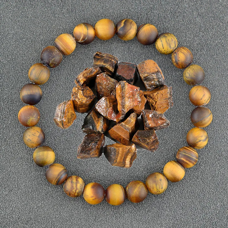 Handmade Real Natural Stone African Stone Beads Bracelet Men Yoga Mala Jewelry Green Moss Agates Beaded Bracelet Gift Wholesale  (GoldenCity)