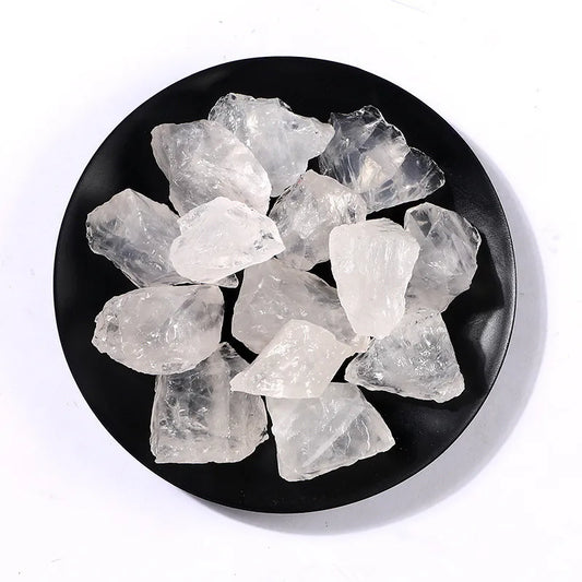 Natural White Quartz Crystal Bulk Rough Gemstones Healing Crystals  (GoldenCity)