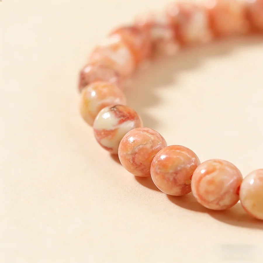 Chakra Beaded Charm Energy Bracelet Men's 8mm Natural Stone Red Network Malachite Lapis Lazuli Treatment Female Yoga Jewelry  (GoldenCity)