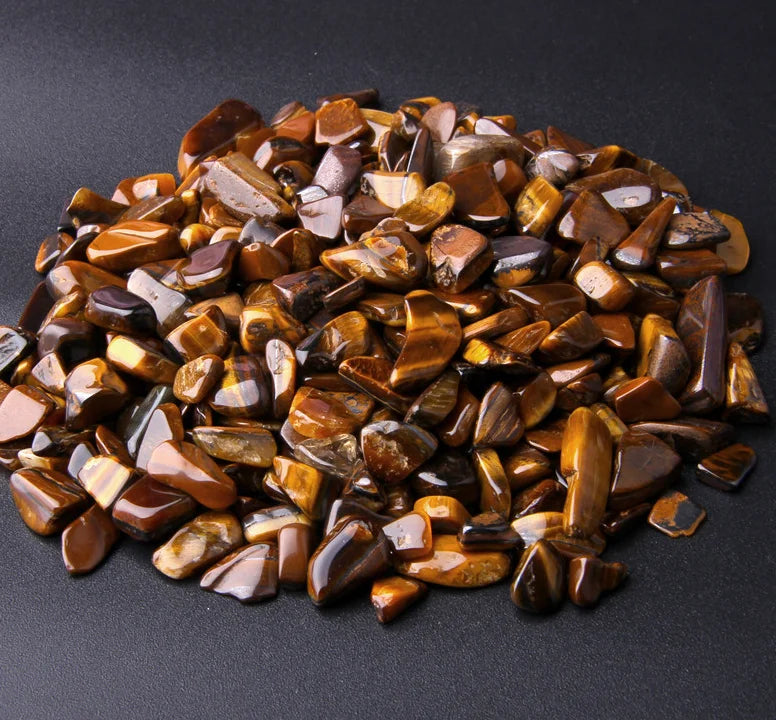 Natural Stones Gravel Crystals Chip Quartz Ore Minerals Reiki Healing Tumbled Agates Specimen Home Aquarium Fish Tank Decoration  (GoldenCity)