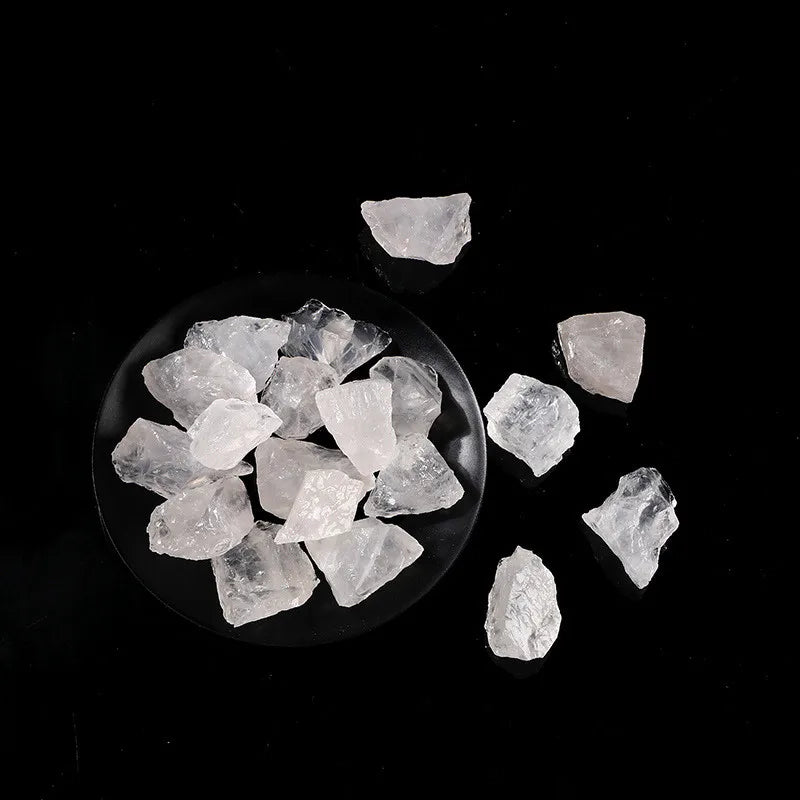 Natural White Quartz Crystal Bulk Rough Gemstones Healing Crystals  (GoldenCity)