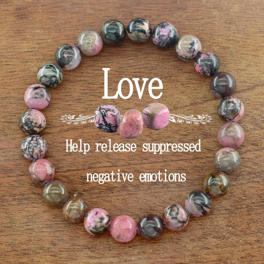 Lucky Bracelet Natural Amazonite Stone Bracelet for Women Men Amethyst Tiger Eye Aventurine Agates Stone Beads Jewelry Pulsera  (GoldenCity)